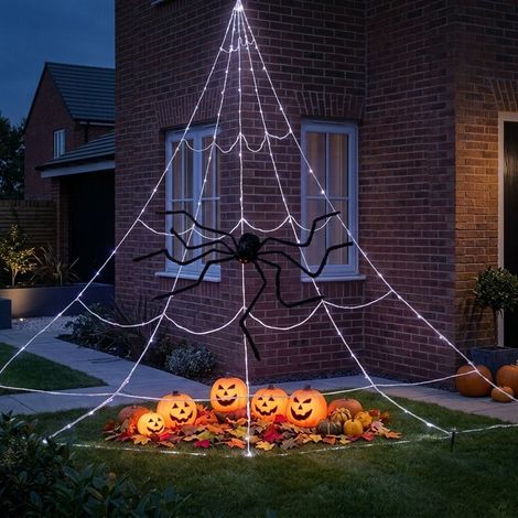 Haunted Light Up Giant Web Spider Decor (1/2)