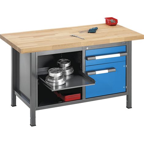 eurokraft pro, Établi réglable en hauteur, sur piétement, 1