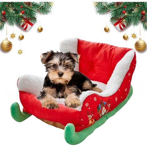 Cuccia natalizia per animali domestici, 63 cm, in peluche, per cani e gatti, decorativa (1/5)