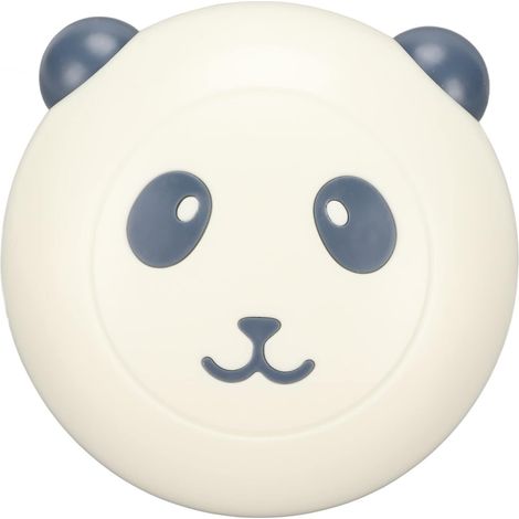 Brosse de bain bleue pour animaux, brosse et éponge de bain en forme de panda pour chien, éponge de toilettage en silicone pour chien, massage sous la douche (1/5)