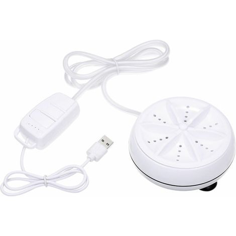 Lave-linge Ultrasonique - 24 W - Rotation Bidirectionnelle - Pour Maison Voyage et Déplacements Professionnels - 1 Pièce