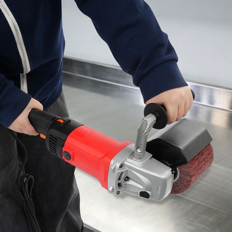 YISSALE – Machine à satiner 220 V – Polisseuse 1400 W – Acier inoxydable – Réglage de vitesse 600-3000 min-1 – Ergonomique à deux mains (1/5)