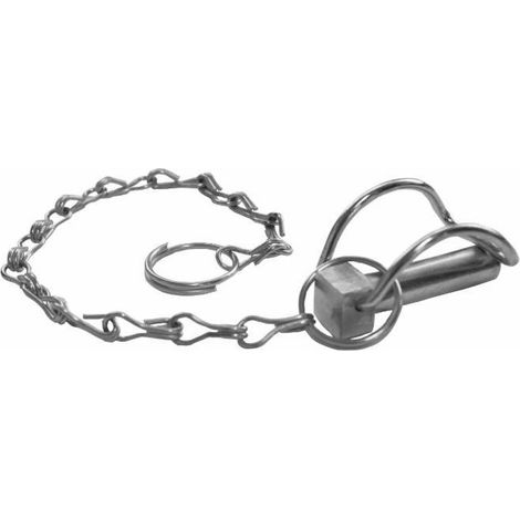 Goupille clips rabattable ø14 avec chaine LOT DE 4 (1/2)
