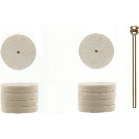 Proxxon Filzscheiben, 22 mm, 10 Stück + 1 Träger 10 Stk (1/2)