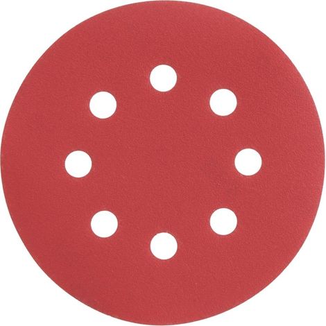 Disque abrasif - Radix - Pro - Velcro 125 mm - P180 - 8 trous (10 pcs) (1/2)