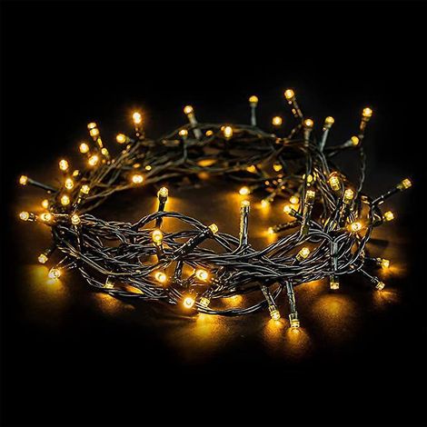 lumineuse Led Type Classic Blanc Chaud, Longueur 10 M, 220 V Avec Prise, Avec Fonction De Minuterie, Pour Un Usage Intrieur Et Extrieur, Sapin D (1/5)