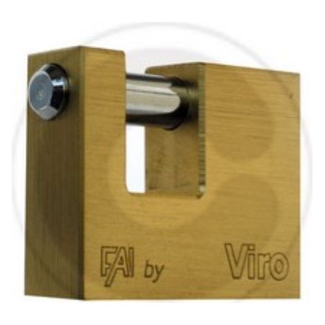 VIRO 506 LUCCHETTO FAI P/SERRANDA 70MM OTTONE
