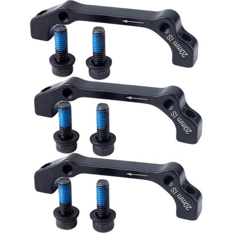 3 adaptateurs de montage d'étrier de frein à disque IS/Post, avant 180 mm, arrière 160 mm pour Shimano Hayes MTB-JBMEDIA (1/4)