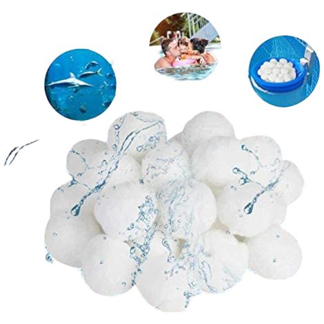 Boules filtrantes, boules filtrantes pour filtre à sable 700 g, boules filtrantes, 25 kg, boules filtrantes pour filtre à sable de piscine, bain de piscine, pompe à filtre, filtre à sable d'aquarium (1/5)