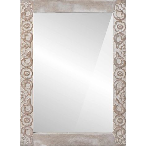 Miroir de salle de bain Rectangulaire Blanc 70 x 50 x 2,5 cm