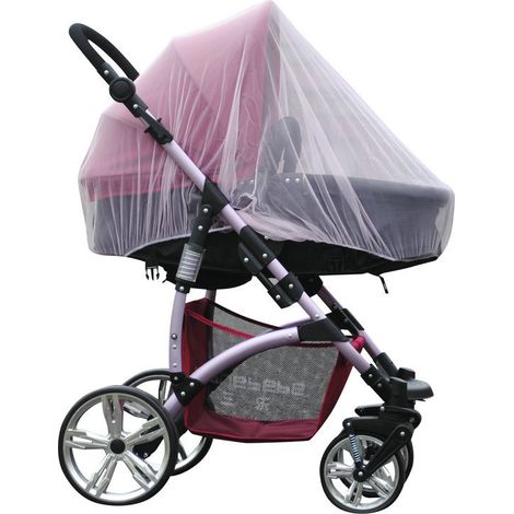Moustiquaire pour poussette, porte-bébé et berceau - Élastique (1/5)