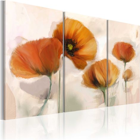 Quadro - Papaveri artistici - trittico - 60x40