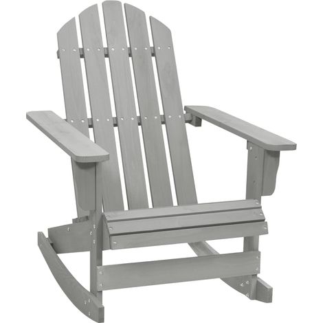 vidaXL Garden Rocking Chair Wood Grey