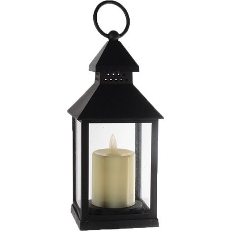 Lanterne décorative rétro à piles 1 pièce pour balcon jardin couloir intérieur et extérieur (1/5)