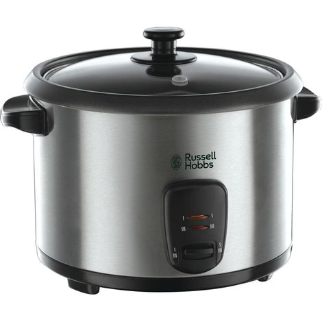 Russell Hobbs – Cuiseur à riz professionnel en acier inoxydable – Capacité 1,8L – Fonction cuisson vapeur – Idéal pour repas familiaux