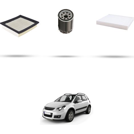 Kit tagliando 3 filtri compatibile con Suzuki Sx4 1.6 VVT 82kw Dal 2006 (1/5)