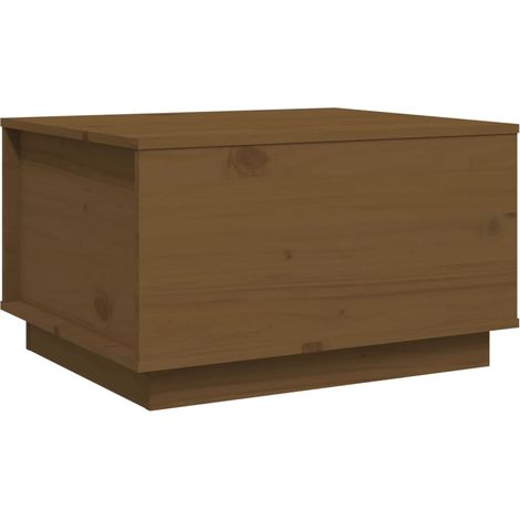 Maison Exclusive - Mesa de centro madera maciza de pino marrón mi