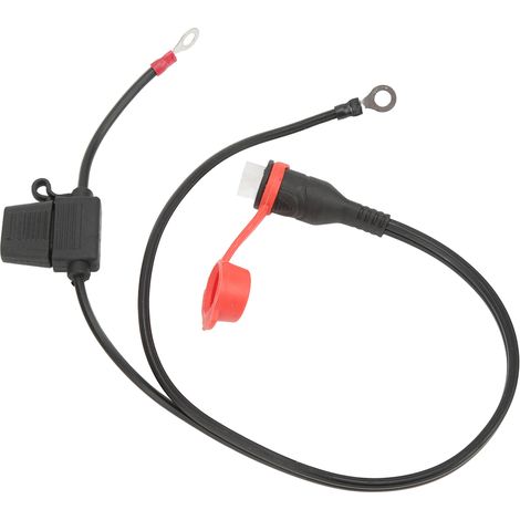 Connecteur de Batterie Imperméable avec Fusible, Fils à Œillets 1/4in / M6 pour Optimate 2 3, Compatible Style TM (1/5)