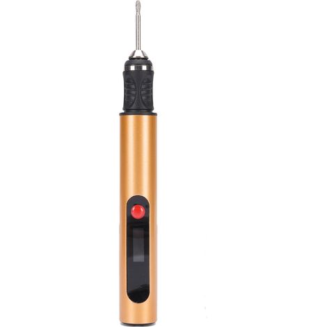 Stylo de gravure électrique avec écran LCD, machine à vernis à ongles multifonction rechargeable pour usage domestique et professionnel, jaune (1/5)