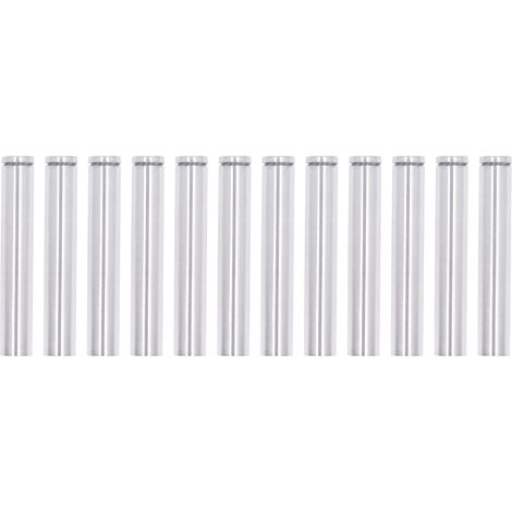 Kit de 12 vis d'écartement en acier inoxydable, clous de fixation pour cadres photo, 19x150mm, visserie de montage publicitaire (1/5)