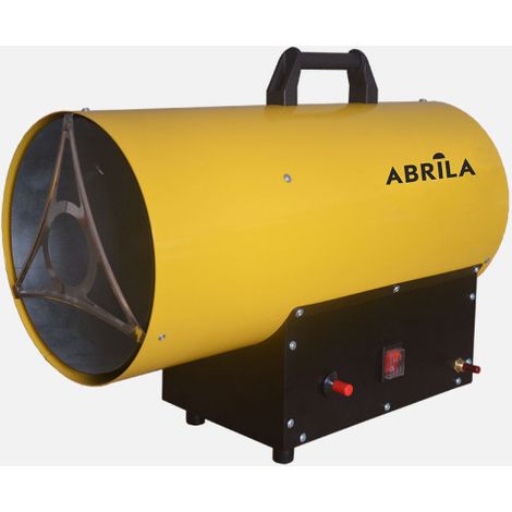 Fabrilamp Cañón Calefactor Gas Propano GLP MICRA 30kW Amarillo/Negro – Caudal 650 m³/h, Encendido Piezoeléctrico, Protección Corte Gas y Sobrecalentamiento – 37x22x45 cm