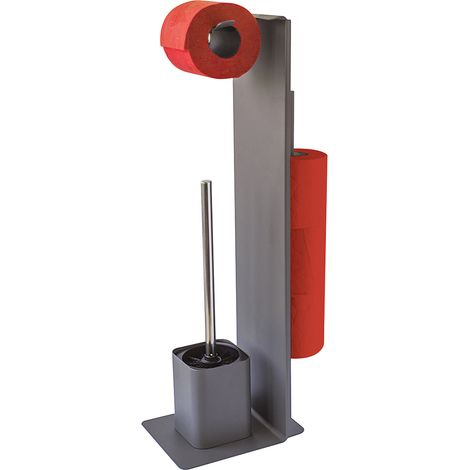 GELCO - Serviteur wc brosse et dérouleur wilson carbone