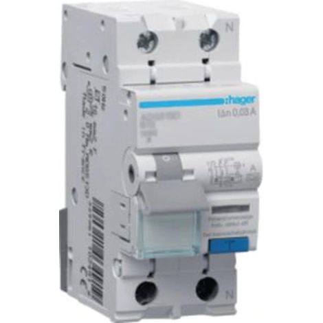 Interrupteur et disjoncteur Hager fi-ls 10kA 30mA