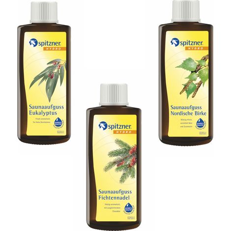 Spitzner Vorteilspack 3er Eukalyptus Fichtennadel Nordische Birke je 190 ml