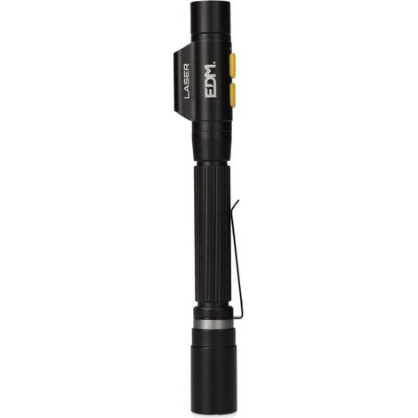 Linterna led/puntero laser strike, tipo pluma, recargable, 250 lm (1/5)