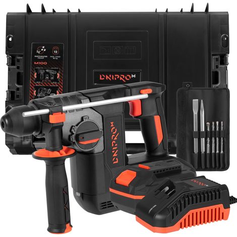Dnipro-M Marteau Perforateur sur Batterie 20V SDS Plus 2,5 Joules. 4800 BPM. Brushless sans Charbon. Comprend 1x Batterie 4Ah (1/5)