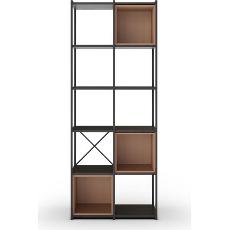Etagère en bois et métal 70,50x179cm - Terracotta - Phalor (1/5)