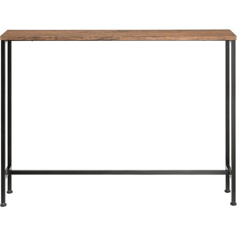 SoBuy Tavolo da Consolle Vintage Tavolo da Ingresso Tavolo per Divano salvaspazio L120P20A80 cm Marrone FSB19-XL-N (1/5)