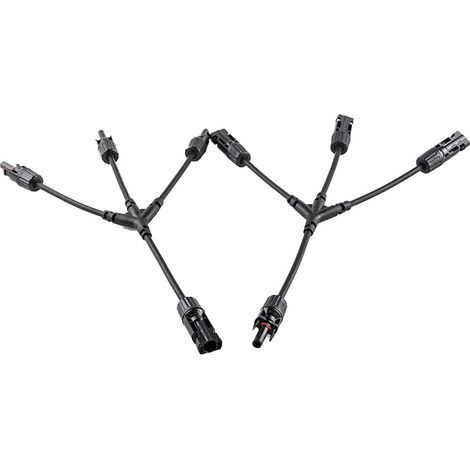 Solar-T-Verbinderbuchsen für 20 cm 6 mm² Kabel für Photovoltaikanlagen (1/5)