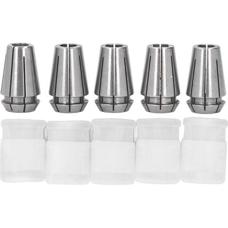 Lot de 5 pinces ERG16 en acier à ressort, précision élevée pour tour CNC (1/5)