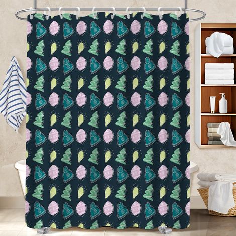 Rideau de bain 180x180 infroissable cache baignoire pour maison de campagne (1/5)