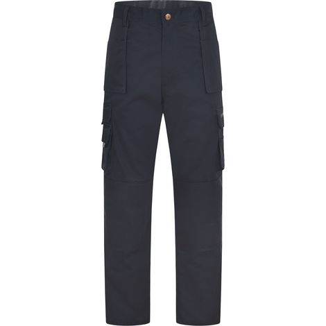 Super Pro Arbeitshose Marineblau 28 330 g/m² 65 % Polyester kürzer geschnitten (1/2)