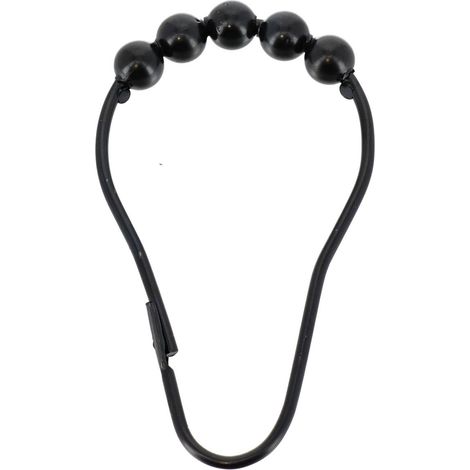 Juego de 12 anillos de metal - negro - Tendance (1/5)
