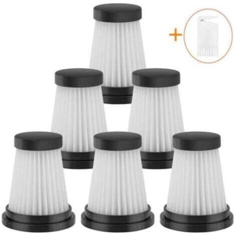 6er-Pack Ersatz-HEPA-Filter für Akku-Staubsauger, passend für Moosoo K12, K12 Pro, K13, Genius Invictus One 1.0, X7/2.0 und Foxnovo 13KPA. (1/4)