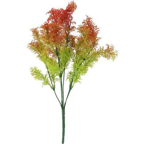 Plantes Artificielles Algues Plastique Décoration Maison Jardin (Algues Orange)