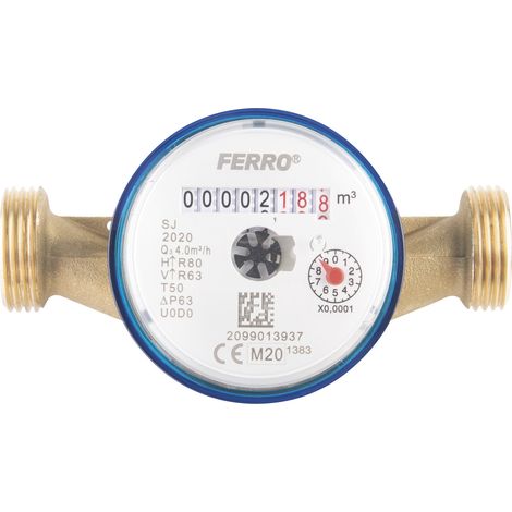 Medidor de agua de esfera seca de un solo chorro (antimagnético), para agua fría, 3-4".