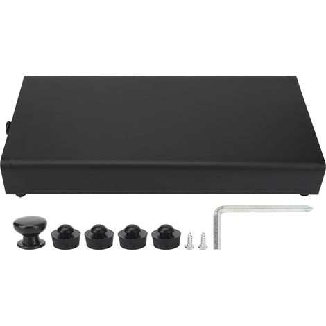 Tiroir de rangement compact pour capsules de café, porte-capsules anti-poussière, gain de place, garde les capsules organisées, noir, 33,5 x 16 cm. (1/5)