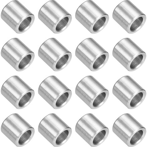 16pcs Entretoise Acier Inoxydable 304, Entretoise Métallique à Vis Ronde 15/32"OD x 5/16"ID x 15/32"Longueur(12x8x12mm), Rondelle Non Filetée Support pour M8 Vis Boulon Écrous Tige (1/5)