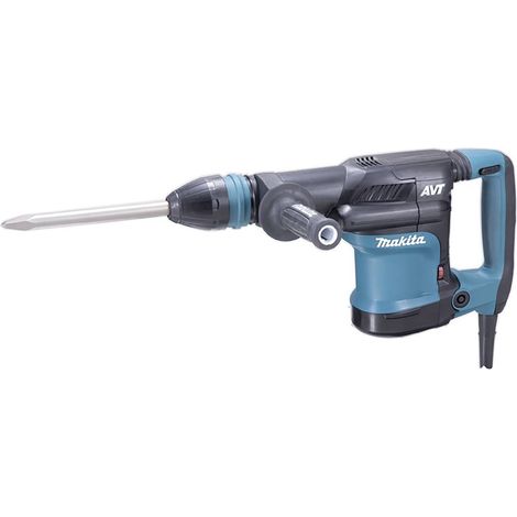 Makita – Burineur SDS-Max HM0871C – 1100W avec 8,1J de force de frappe – Système anti-vibration – Pour béton armé et chantiers humides