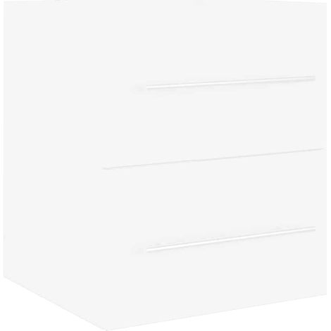 Maison Exclusive - Armoire d'évier Blanc 41x38,5x48 cm Bois d’ingénierie (1/5)