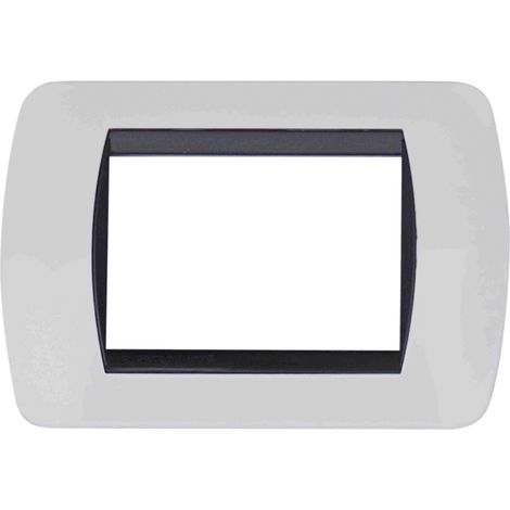 Placche compatibili Living Interational Light 3 4 7 posti bianche  3 Posti