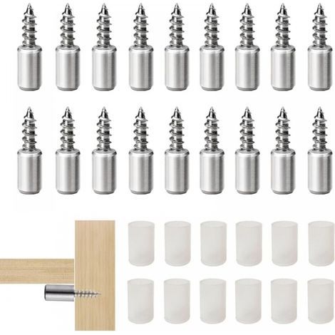 100Pcs Taquet Etagere, Consoles pour étagères, Chevilles de Support Etagere Murale, Support d'Étagère Étagère Broches Cheville Supports de Plaque en Métal pour Meubles Placard Bibliothèqu (1/5)