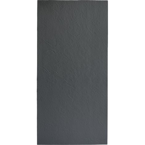 Panneau d'habillage mural 250 x 120 cm x 3 mm résine effet ardoise couleur gris ardoise (1/5)