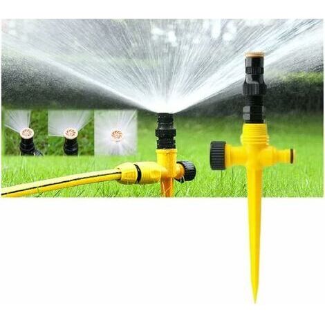 Sistema de riego automático con rotación de 360°, aspersor para césped de jardín, aspersor de jardín multifuncional ajustable para césped de jardín exterior, aspersor de jardín, aspersor (1/5)