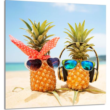 GLASPLATTE FÜR KÜCHE 60x65 Ananas (1/5)