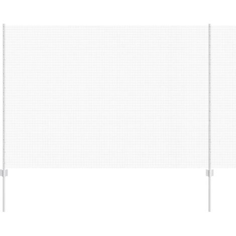 Maison Exclusive - Schweißdrahtzaun mit Pfosten 10 x 1,5 m (B x H